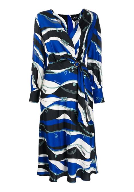 Abito midi fantasia ELISABETTA FRANCHI | Abiti | AB03302E2605